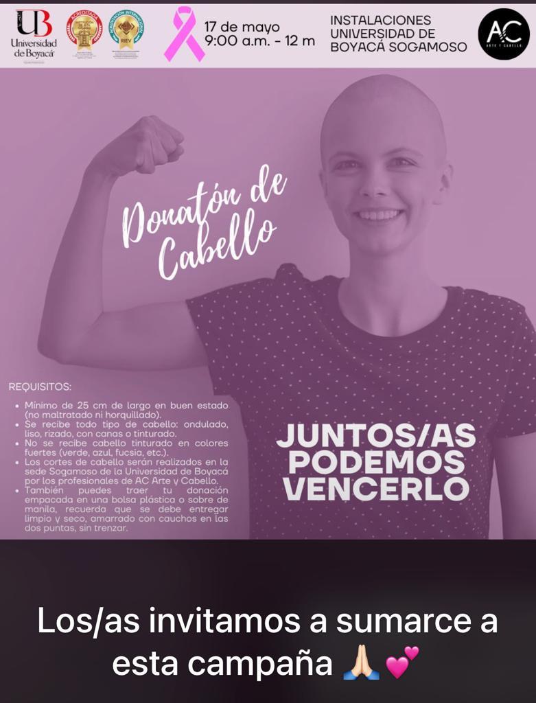 Donatón de cabello ¡JUNTOS/AS PODEMOS VENCERLO! | Universidad de Boyaca
